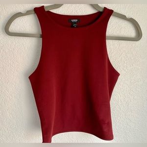 Body Contour Matte High Neck Cropped Tank XS